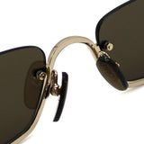 日本正規品 GUCCI SUNGLASSES GG1278S 001 BROWN GOLD グッチ サングラス ノーズパッド 眼鏡 UVカット 紫外線カット メンズ レディース ブラウン ゴールド