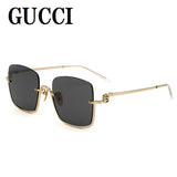日本正規品 GUCCI SUNGLASSES GG1279S 001 GREY GOLD グッチ サングラス ノーズパット 眼鏡 UVカット 紫外線カット メンズ レディース グレー ゴールド