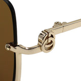 日本正規品 GUCCI SUNGLASSES GG1279S 002 BROWN GOLD グッチ サングラス ノーズパット 眼鏡 UVカット 紫外線カット メンズ レディース ブラウン ゴールド