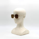日本正規品 GUCCI SUNGLASSES GG1279S 002 BROWN GOLD グッチ サングラス ノーズパット 眼鏡 UVカット 紫外線カット メンズ レディース ブラウン ゴールド