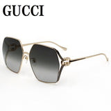 日本正規品 GUCCI SUNGLASSES ASIAN FIT GG1322SA 001 GREY GOLD グッチ サングラス アジアンフィット 眼鏡 UVカット 紫外線カット レディース グレー ゴールド