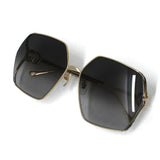 日本正規品 GUCCI SUNGLASSES ASIAN FIT GG1322SA 001 GREY GOLD グッチ サングラス アジアンフィット 眼鏡 UVカット 紫外線カット レディース グレー ゴールド
