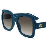 日本正規品 GUCCI SUNGLASSES GLOBAL FIT GG1337S 004 BROWN BLUE グッチ サングラス グローバルフィット 眼鏡 UVカット 紫外線カット レディース ブラウン ブルー