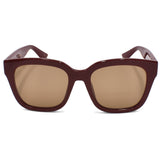 国内正規品 GUCCI SUNGLASSES ASIAN FIT GG1338SK 004 BROWN BURGUNDY グッチ サングラス アジアンフィット アイウェア メガネ 眼鏡 UVカット 紫外線カット ブラウン バーガンディ