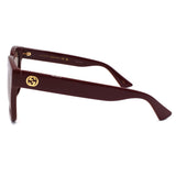 国内正規品 GUCCI SUNGLASSES ASIAN FIT GG1338SK 004 BROWN BURGUNDY グッチ サングラス アジアンフィット アイウェア メガネ 眼鏡 UVカット 紫外線カット ブラウン バーガンディ