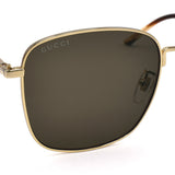 国内正規品 GUCCI SUNGLASSES ASIAN FIT GG1350S 002 BROWN GOLD グッチ サングラス アジアンフィット アイウェア メガネ 眼鏡 UVカット 紫外線カット ブラウン ゴールド