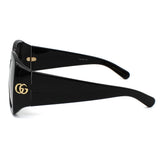 日本正規品 GUCCI SUNGLASSES GG1402SA 001 GREY BLACK グッチ サングラス アジアンフィット 眼鏡 UVカット 紫外線カット メンズ レディース グレー ブラック