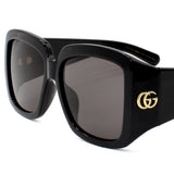 日本正規品 GUCCI SUNGLASSES GG1402SA 001 GREY BLACK グッチ サングラス アジアンフィット 眼鏡 UVカット 紫外線カット メンズ レディース グレー ブラック