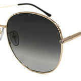 日本正規品 GUCCI SUNGLASSES ASIAN FIT GG1416SK 001 GREY GOLD グッチ サングラス アジアンフィット UVカット 紫外線カット メンズ レディース グレー ゴールド