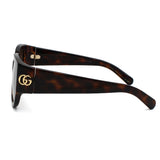 日本正規品 GUCCI SUNGLASSES GG1599SA 002 BROWN HAVANA グッチ サングラス アジアンフィット 眼鏡 UVカット 紫外線カット メンズ レディース ブラウン ハバナ