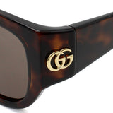 日本正規品 GUCCI SUNGLASSES GG1599SA 002 BROWN HAVANA グッチ サングラス アジアンフィット 眼鏡 UVカット 紫外線カット メンズ レディース ブラウン ハバナ