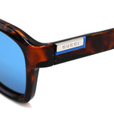 日本正規品 GUCCI SUNGLASSES ASIAN FIT GG1640SA 002 MIRROR LENS BLUE HAVANA グッチ サングラス アジアンフィット 眼鏡 UVカット 紫外線カット メンズ レディース ミラーレンズ ブルー ハバナ