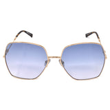 MAX MARA SUNGLASSES ASIAN FIT GLEAM II 59 000 DG BLUE GOLD マックスマーラ サングラス アジアンフィット UVカット 紫外線カット レディース ブルー ゴールド