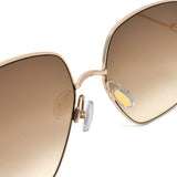 MAX MARA SUNGLASSES ASIAN FIT GLEAM II 59 J5G HA BROWN GOLD マックスマーラ サングラス アジアンフィット UVカット 紫外線カット レディース ブラウン ゴールド