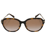COACH SUNGLASSES ASIAN FIT HC8332D 512013 56 BROWN BLACK SILVER コーチ サングラス アジアンフィット 眼鏡 UVカット 紫外線カット レディース ブラウン ダークトータス