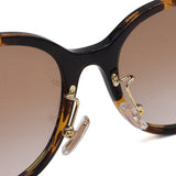 COACH SUNGLASSES ASIAN FIT HC8332D 512013 56 BROWN BLACK SILVER コーチ サングラス アジアンフィット 眼鏡 UVカット 紫外線カット レディース ブラウン ダークトータス