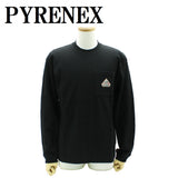PYRENEX ALIGN HUS015 BLACK P0009 XS M L XL ピレネックス ロング Ｔシャツ カットソー ロンT おしゃれ メンズ レディース ブラック