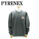 PYRENEX PHASE BRUSHED HUS017 ARDESIA MARL GREY P0081 L ピレネックス スウェット カットソー トレーナー おしゃれ メンズ レディース グレー