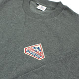 PYRENEX PHASE BRUSHED HUS017 ARDESIA MARL GREY P0081 L ピレネックス スウェット カットソー トレーナー おしゃれ メンズ レディース グレー