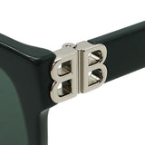 BALENCIAGA SUNGLASSES BB0102SA 014 GREEN バレンシアガ サングラス アジアンフィット メガネ 眼鏡 紫外線カット メンズ レディース グリーン
