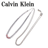 Calvin Klein PENDANT NECKLACE KJ9MMN040300 SILVER RED カルバンクライン ネックレス ペンダント アクセサリー おしゃれ レディース シルバー レッド