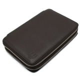 DUNHILL ADV8 BROWN ORGANISER L2K545B DARK BROWN ダンヒル トラベルコンパニオン オーガナイザー トラベルケース ダブルジップ 財布 メンズ ダークブラウン