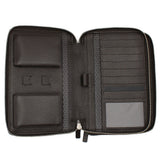 DUNHILL ADV8 BROWN ORGANISER L2K545B DARK BROWN ダンヒル トラベルコンパニオン オーガナイザー トラベルケース ダブルジップ 財布 メンズ ダークブラウン