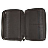 DUNHILL ADV8 BROWN ORGANISER L2K545B DARK BROWN ダンヒル トラベルコンパニオン オーガナイザー トラベルケース ダブルジップ 財布 メンズ ダークブラウン