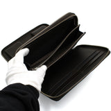 DUNHILL ADV8 BROWN ORGANISER L2K545B DARK BROWN ダンヒル トラベルコンパニオン オーガナイザー トラベルケース ダブルジップ 財布 メンズ ダークブラウン