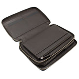 DUNHILL ADV8 BROWN ORGANISER L2K545B DARK BROWN ダンヒル トラベルコンパニオン オーガナイザー トラベルケース ダブルジップ 財布 メンズ ダークブラウン