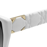 Dior SUNGLASSES ASIAN FIT LADY 95.22 S2F 95A1 00 GREY WHITE ディオール サングラス アジアンフィット メガネ 眼鏡 UVカット 紫外線カット レディース グレー ホワイト