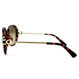 国内正規品 LONGCHAMP SUNGLASSES ASIAN FIT LO610SA 214 GREY HAVANA GOLD ロンシャン サングラス アジアンフィット 眼鏡 UVカット 紫外線カット レディース グレー ハバナ ゴールド