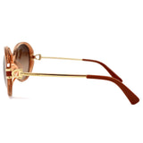 国内正規品 LONGCHAMP SUNGLASSES ASIAN FIT LO610SA 749 BROWN PEACH BRICK GOLD ロンシャン サングラス アジアンフィット 眼鏡 UVカット 紫外線カット レディース ブラウン ピーチブリック ゴールド