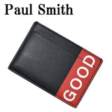 PAUL SMITH CARD HOLDER M2A 5065 AGOOD BLACK RED ポールスミス パスケース カードケース カード入れ GOOD ロゴ メンズ ブラック レッド