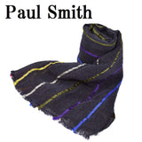 PAUL SMITH BRIGHT STRP SCARF M2A 668E AS63 47 MULTI STRIPE NAVY ポールスミス スカーフ メンズ マルチストライプ ネイビー