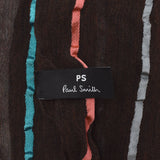 PAUL SMITH BRIGHT STRP SCARF M2A 668E AS63 66 MULTI STRIPE BROWN ポールスミス スカーフ メンズ マルチストライプ ブラウン