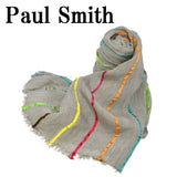 PAUL SMITH BRIGHT STRP SCARF M2A 668E AS63 70 MULTI STRIPE GREY ポールスミス スカーフ メンズ マルチストライプ グレー