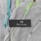 PAUL SMITH BRIGHT STRP SCARF M2A 668E AS63 70 MULTI STRIPE GREY ポールスミス スカーフ メンズ マルチストライプ グレー