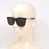 国内正規品 MONTBLANC SUNGLASSES ASIAN FIT 56mm MB0017SA 001 GRAY BLACK モンブラン サングラス アジアンフィット アイウェア メガネ 眼鏡 グレー ブラック