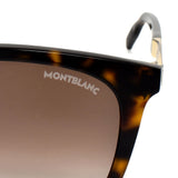 国内正規品 MONTBLANC SUNGLASSES ASIAN FIT 56mm MB0017SA 002 BROWN HAVANA モンブラン サングラス アジアンフィット アイウェア メガネ 眼鏡 ブラウン ハバナ