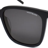 国内正規品 MONTBLANC SUNGLASSES ASIAN FIT 56mm MB0084SK 001 GRAY BLACK モンブラン サングラス アジアンフィット アイウェア メガネ 眼鏡 グレー ブラック