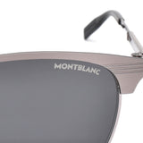 日本正規品 MONTBLANC SUNGLASSES ASIAN FIT MB0092S 007 GREY RUTHENIUM モンブラン サングラス アジアンフィット UVカット 紫外線カット メンズ グレー ルテニウム