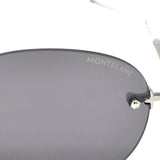 日本正規品 MONTBLANC SUNGLASSES ASIAN FIT MB0126S 010 54 SILVERGREY SILVER モンブラン サングラス アジアンフィット UVカット 紫外線カット メンズ レディース シルバーグレー シルバー