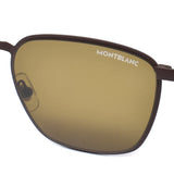日本正規品 MONTBLANC SUNGLASSES ASIAN FIT MB0145S 003 BROWN モンブラン サングラス アジアンフィット UVカット 紫外線カット メンズ レディース ブラウン