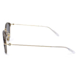 日本正規品 MONTBLANC SUNGLASSES ASIAN FIT MB0155S 003 GREY BEIGECLEAR GOLD モンブラン サングラス アジアンフィット UVカット 紫外線カット メンズ レディース グレー ベージュクリア ゴールド