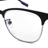 国内正規品 MONTBLANC SUNGLASSES ASIAN FIT Blue & Beyond MB0183S 005 LIGHT BLUE BLACK モンブラン サングラス アジアンフィット メガネ 眼鏡 UVカット 紫外線カット メンズ レディース ライトブルー ブラック