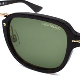 国内正規品 MONTBLANC SUNGLASSES ASIAN FIT MB0264S 002 GREEN GOLD HAVANA モンブラン サングラス アジアンフィット メガネ 眼鏡 UVカット 紫外線カット メンズ レディース グリーン ゴールド ハバナ