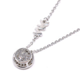 MICHAEL KORS PAVE HALO NECKLACE MKC1208AN040 SILVER マイケルコース ネックレス ペンダント MKロゴ パヴェ レディース シルバー