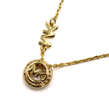 MICHAEL KORS PAVE HALO NECKLACE MKC1208AN710 GOLD マイケルコース ネックレス パヴェ ハロ ペンダント アクセサリー レディース ゴールド