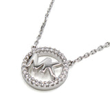 MICHAEL KORS NECKLACE PENDANT EARRINGS SET MKC1260AN040 SILVER マイケルコース ネックレス ピアス セット ロゴ ペンダント アクセサリー おしゃれ レディース シルバー